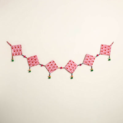 Handmade Bead Work Fabric Toran for Home Decor