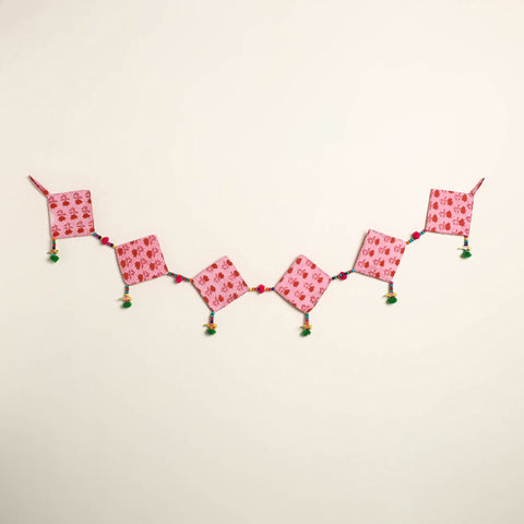 Handmade Bead Work Fabric Toran for Home Decor