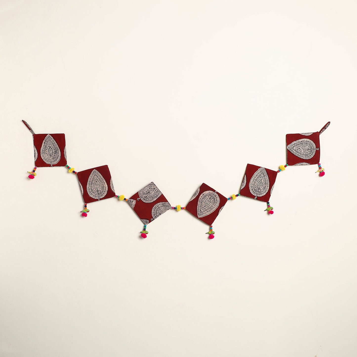 Handmade Bead Work Fabric Toran for Home Decor