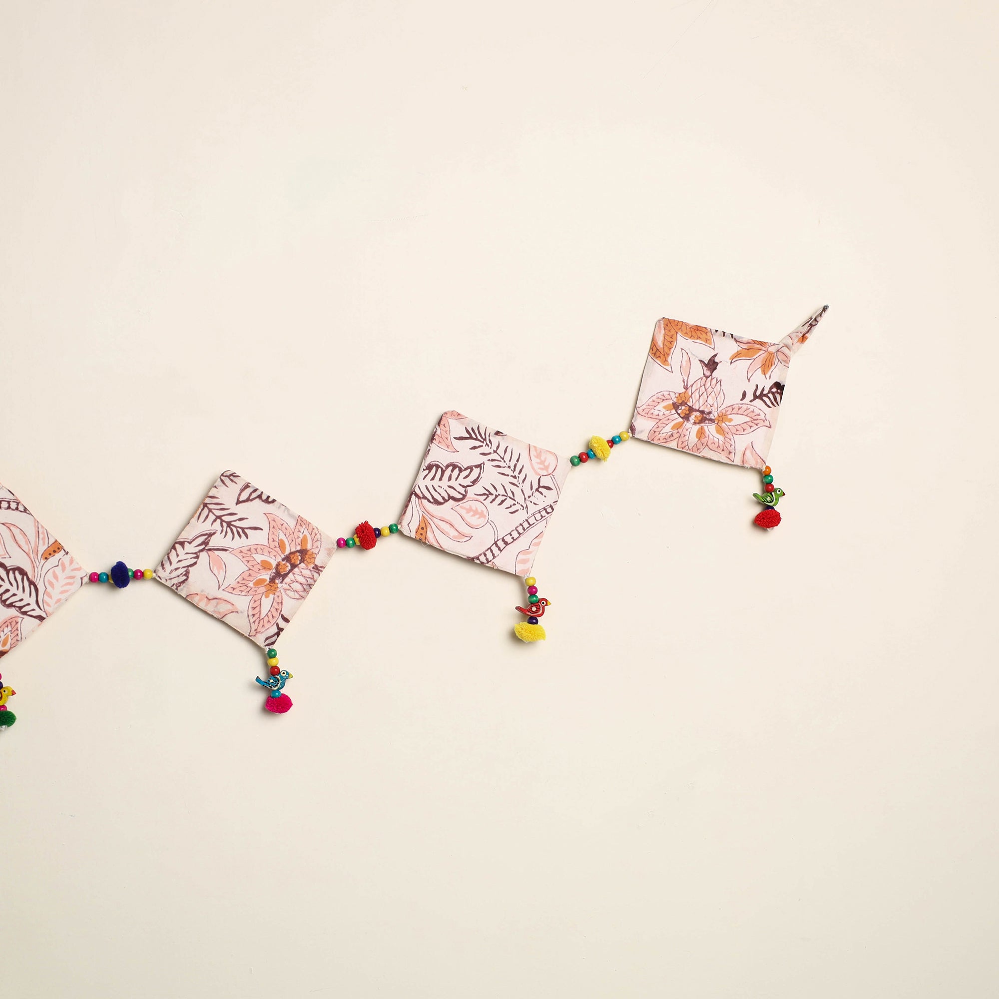 Handmade Bead Work Fabric Toran for Home Decor