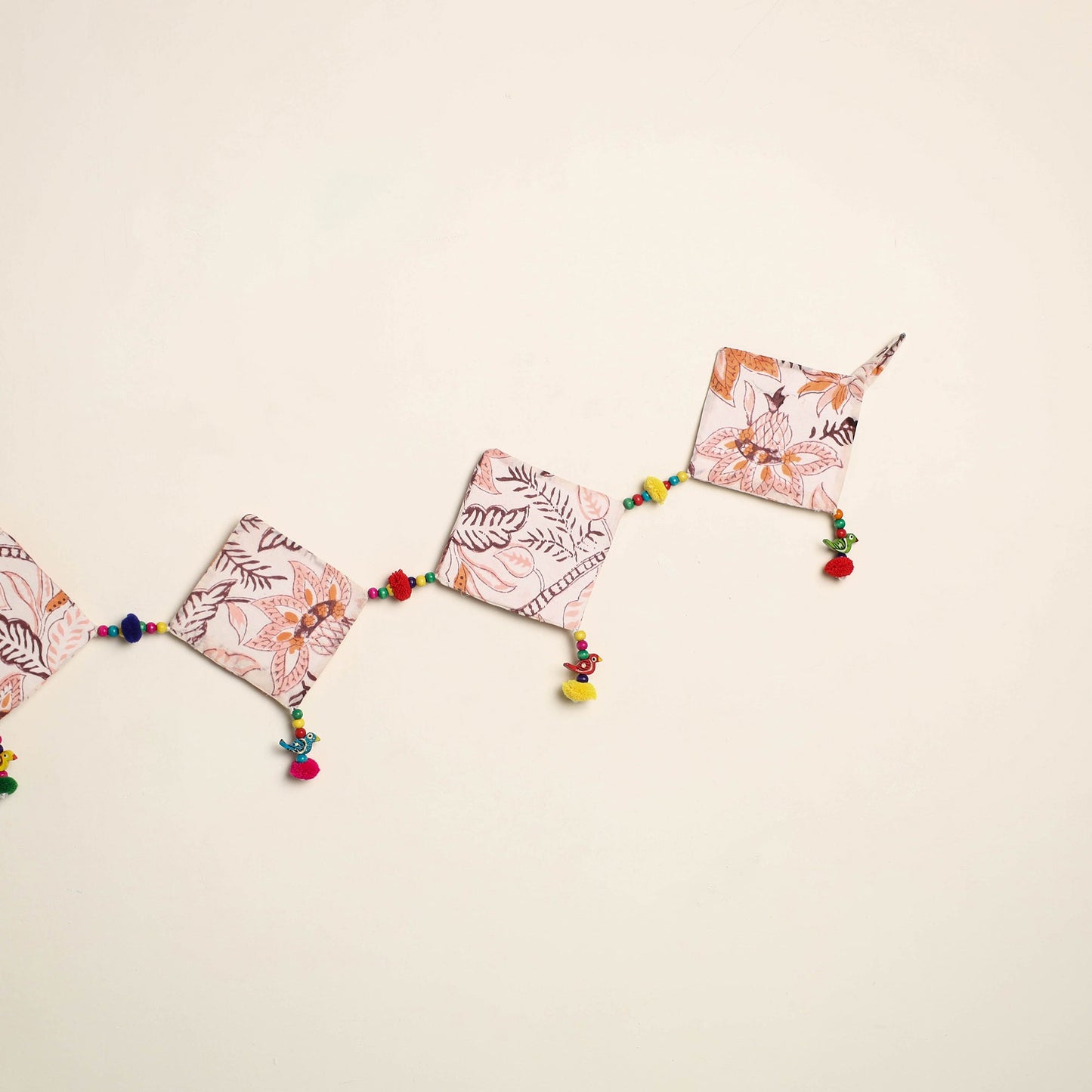 Handmade Bead Work Fabric Toran for Home Decor