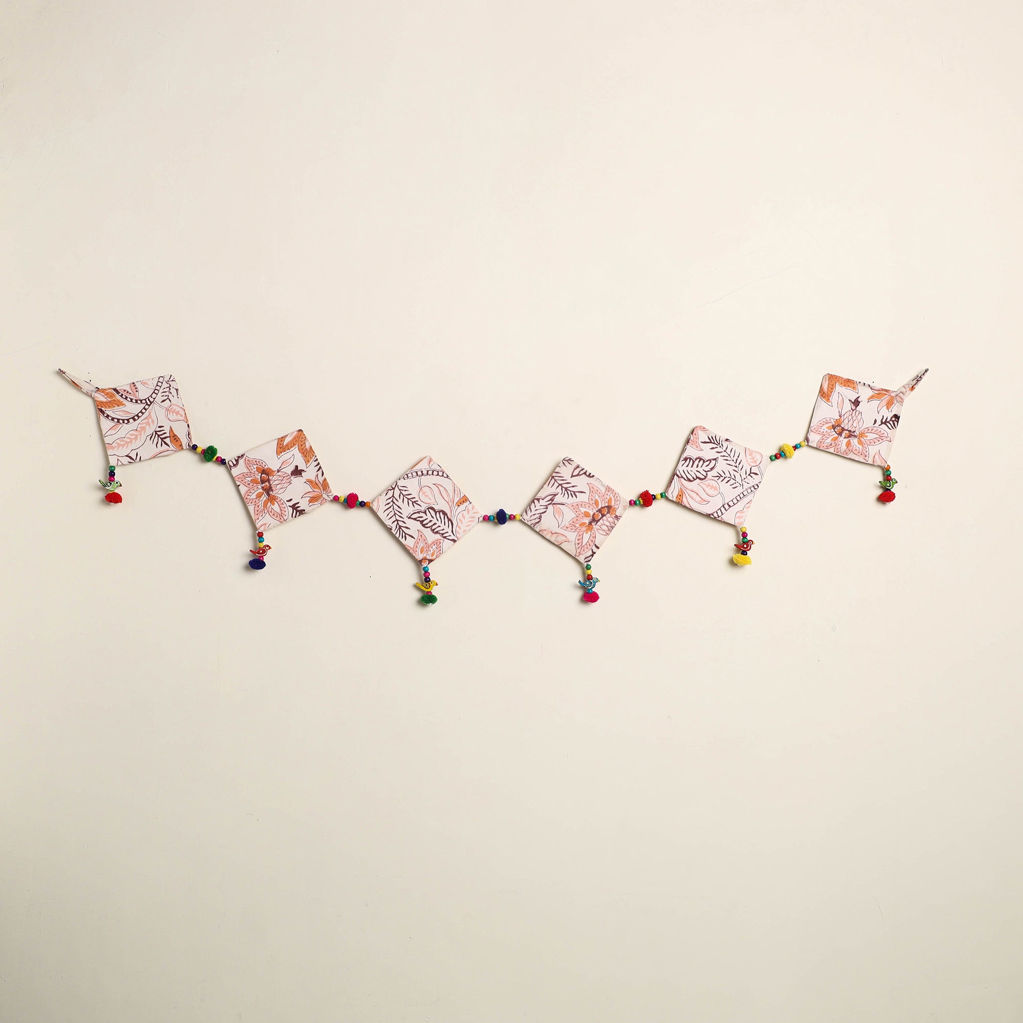 Handmade Bead Work Fabric Toran for Home Decor