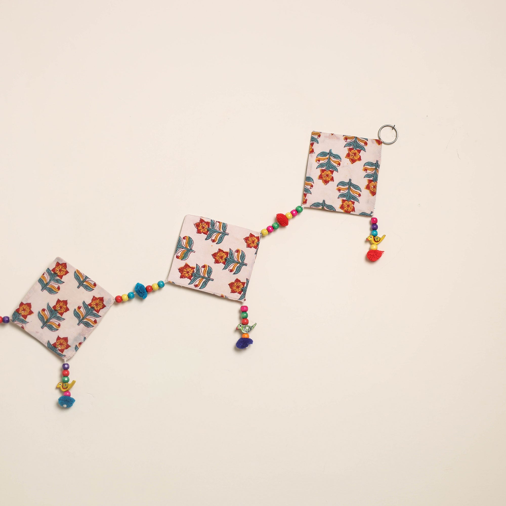 Handmade Bead Work Fabric Toran for Home Decor