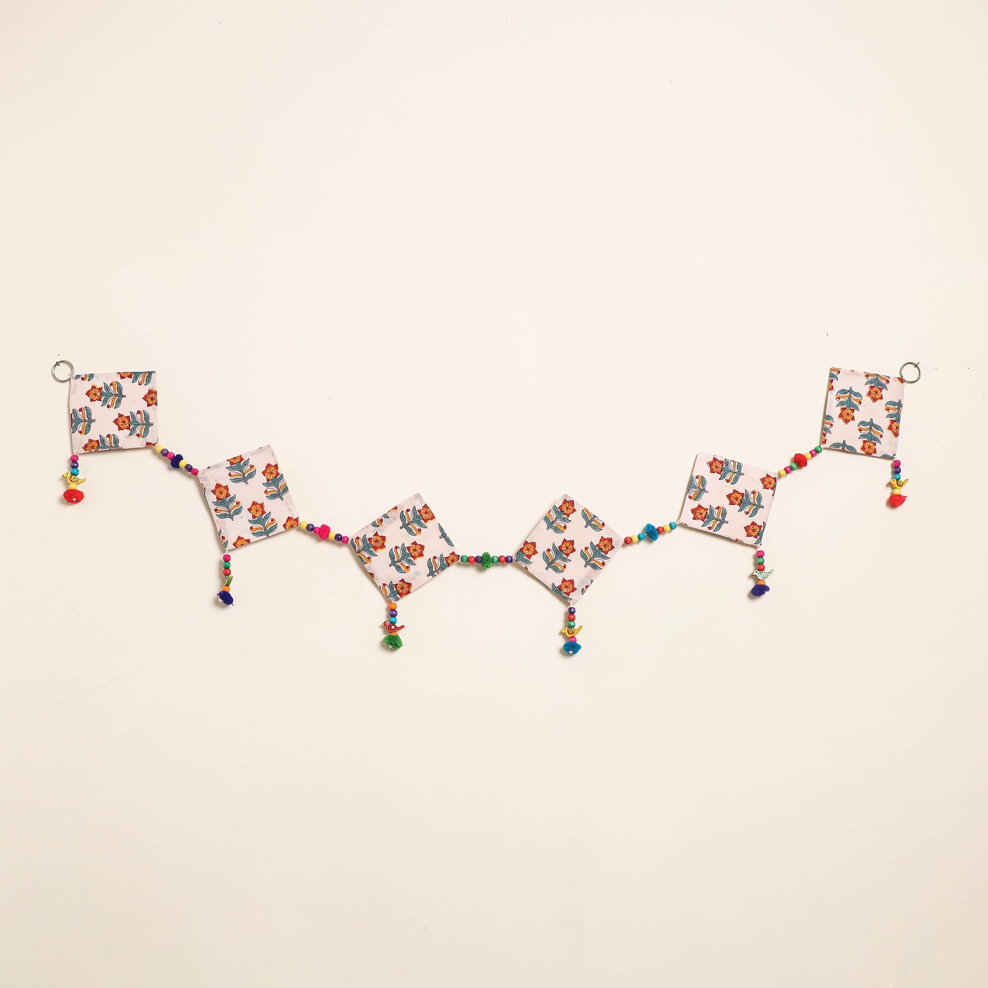 Handmade Bead Work Fabric Toran for Home Decor