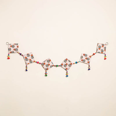 Handmade Bead Work Fabric Toran for Home Decor