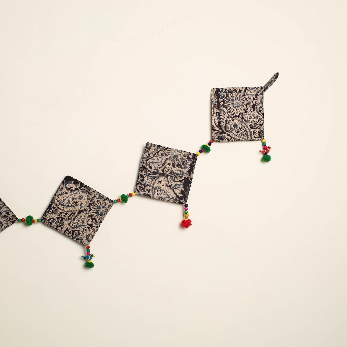 Handmade Bead Work Fabric Toran for Home Decor