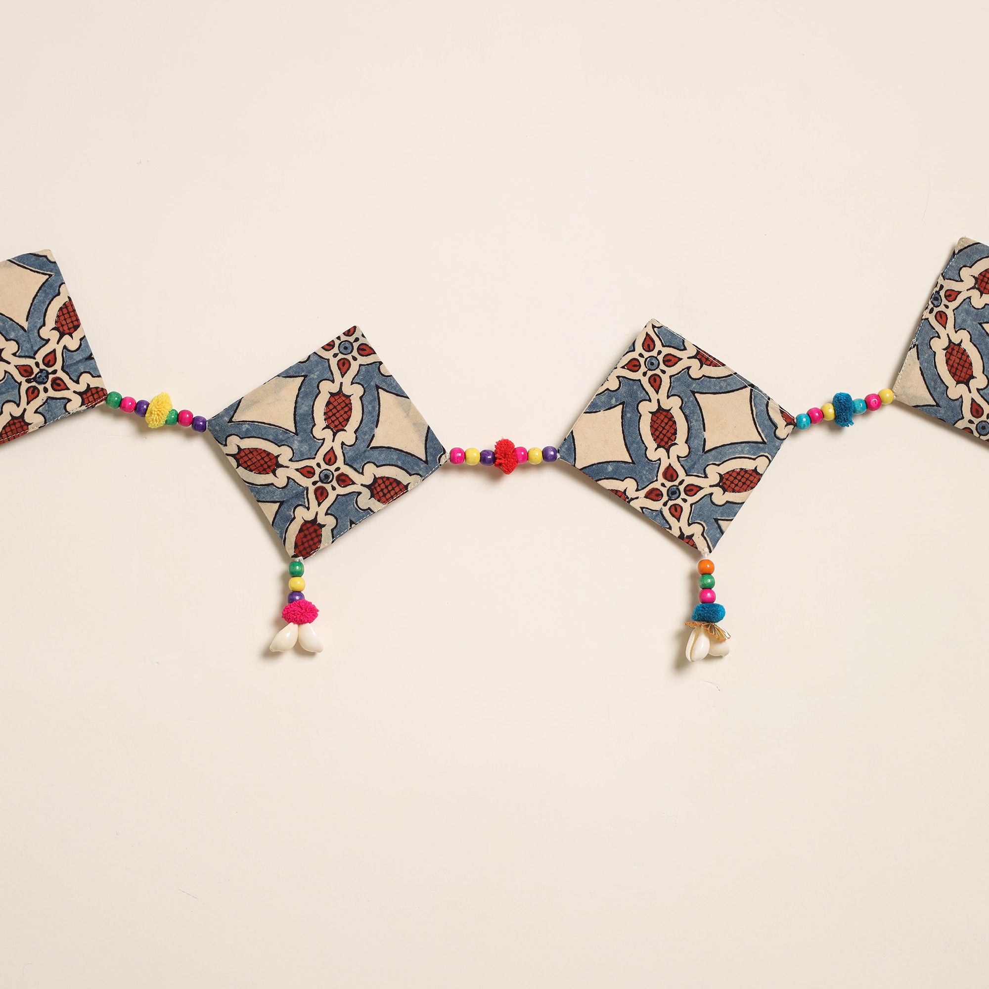 Handmade Bead Work Fabric Toran for Home Decor