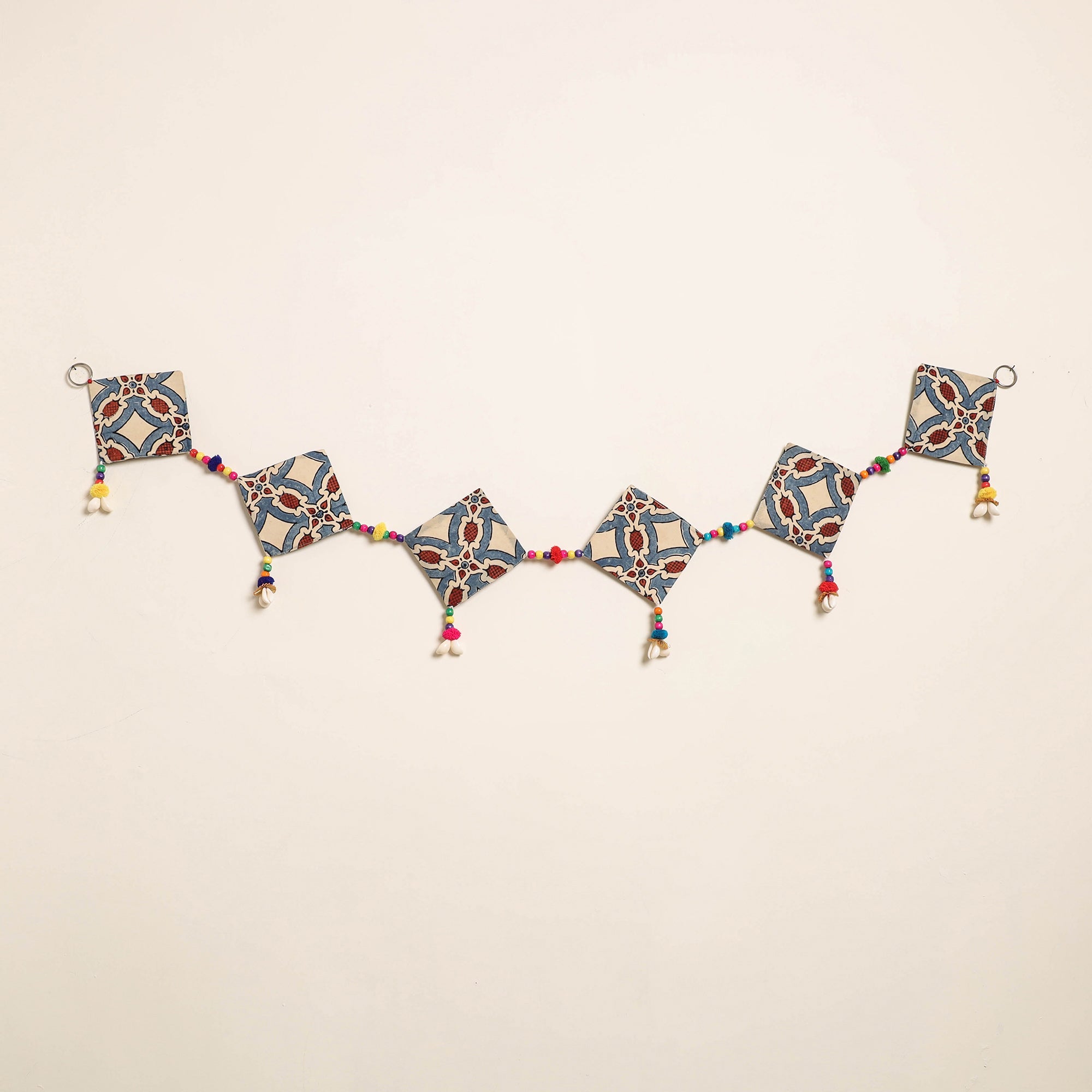 Handmade Bead Work Fabric Toran for Home Decor