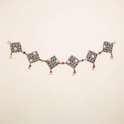 Handmade Bead Work Fabric Toran for Home Decor