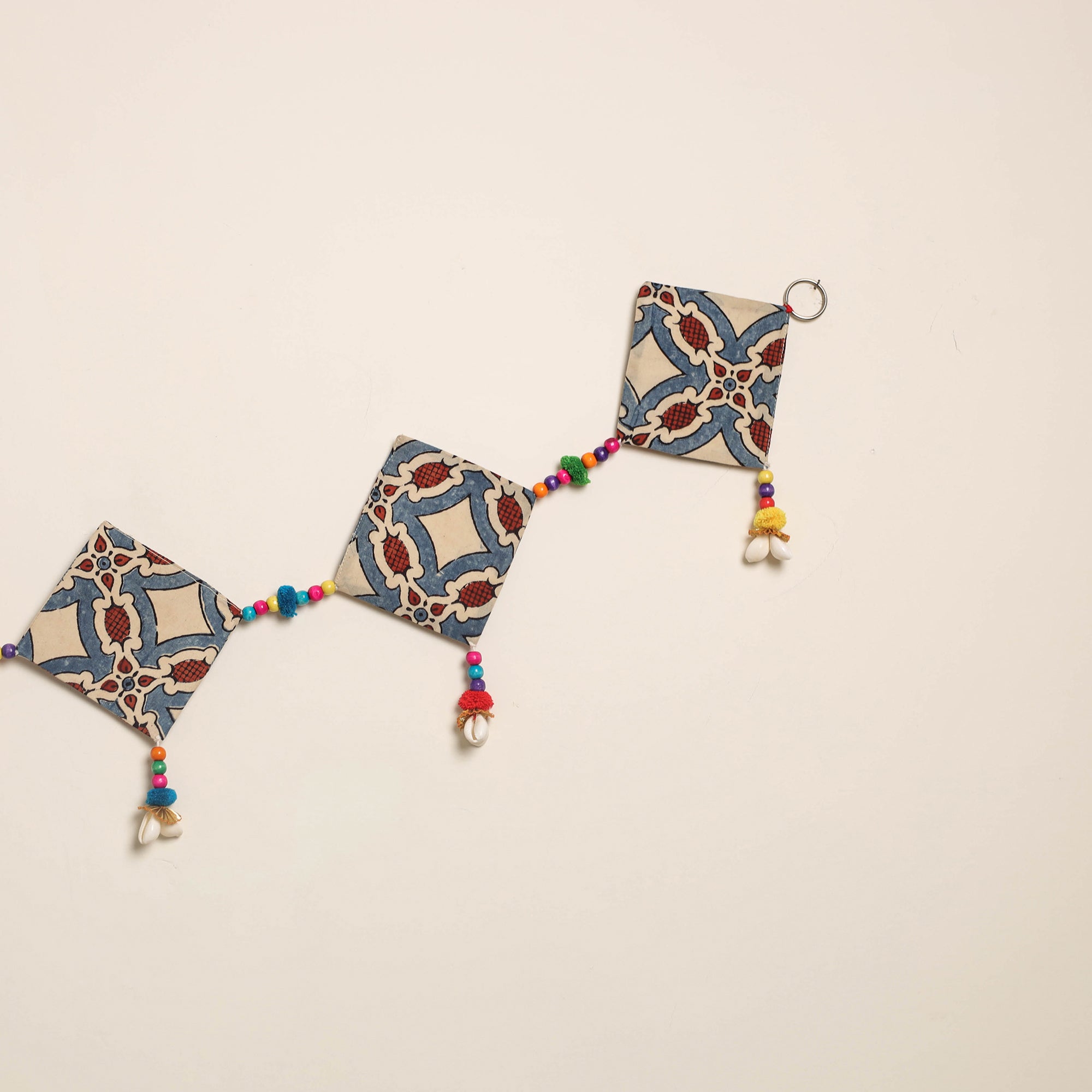 Handmade Bead Work Fabric Toran for Home Decor