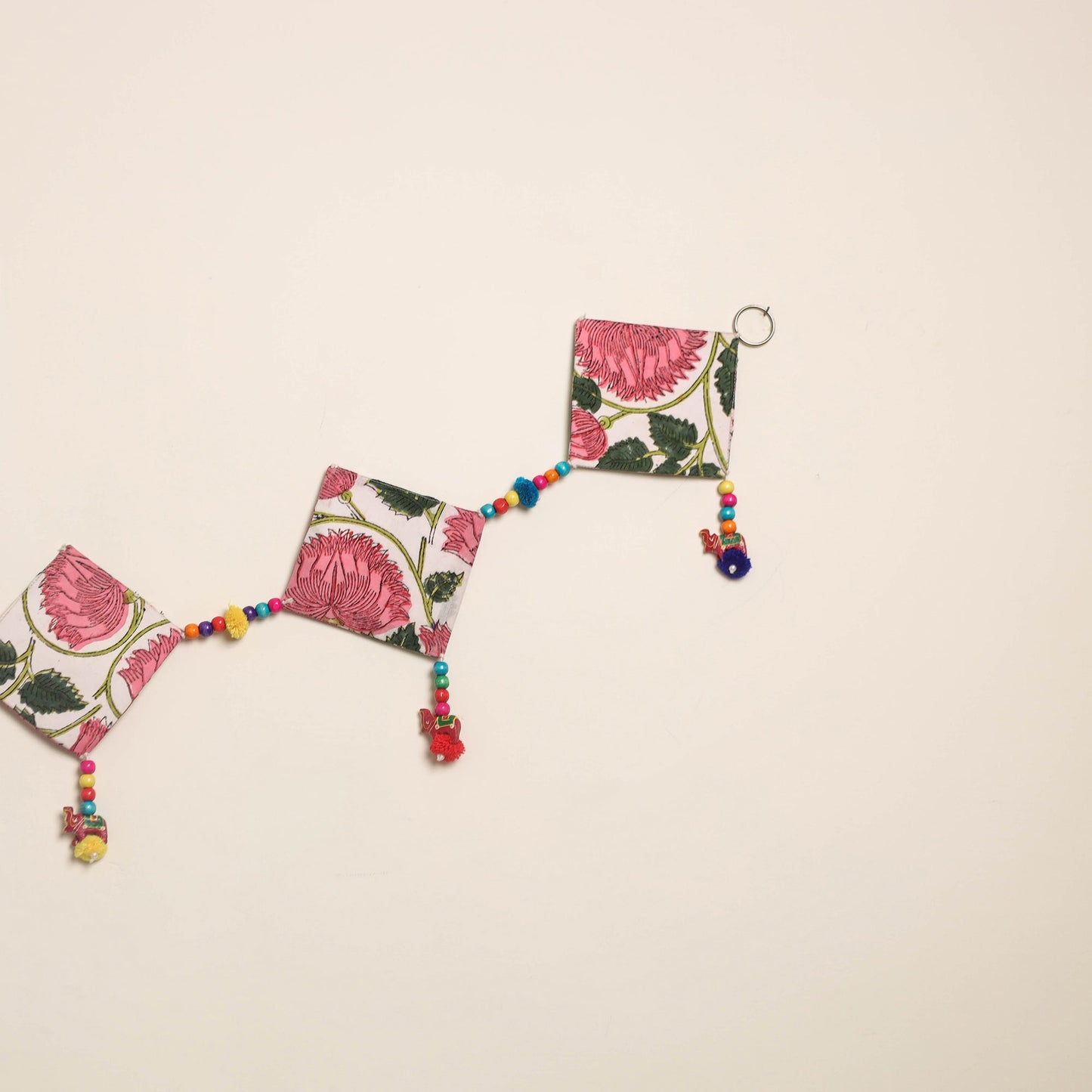 Handmade Bead Work Fabric Toran for Home Decor