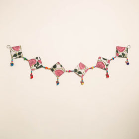 Handmade Bead Work Fabric Toran for Home Decor