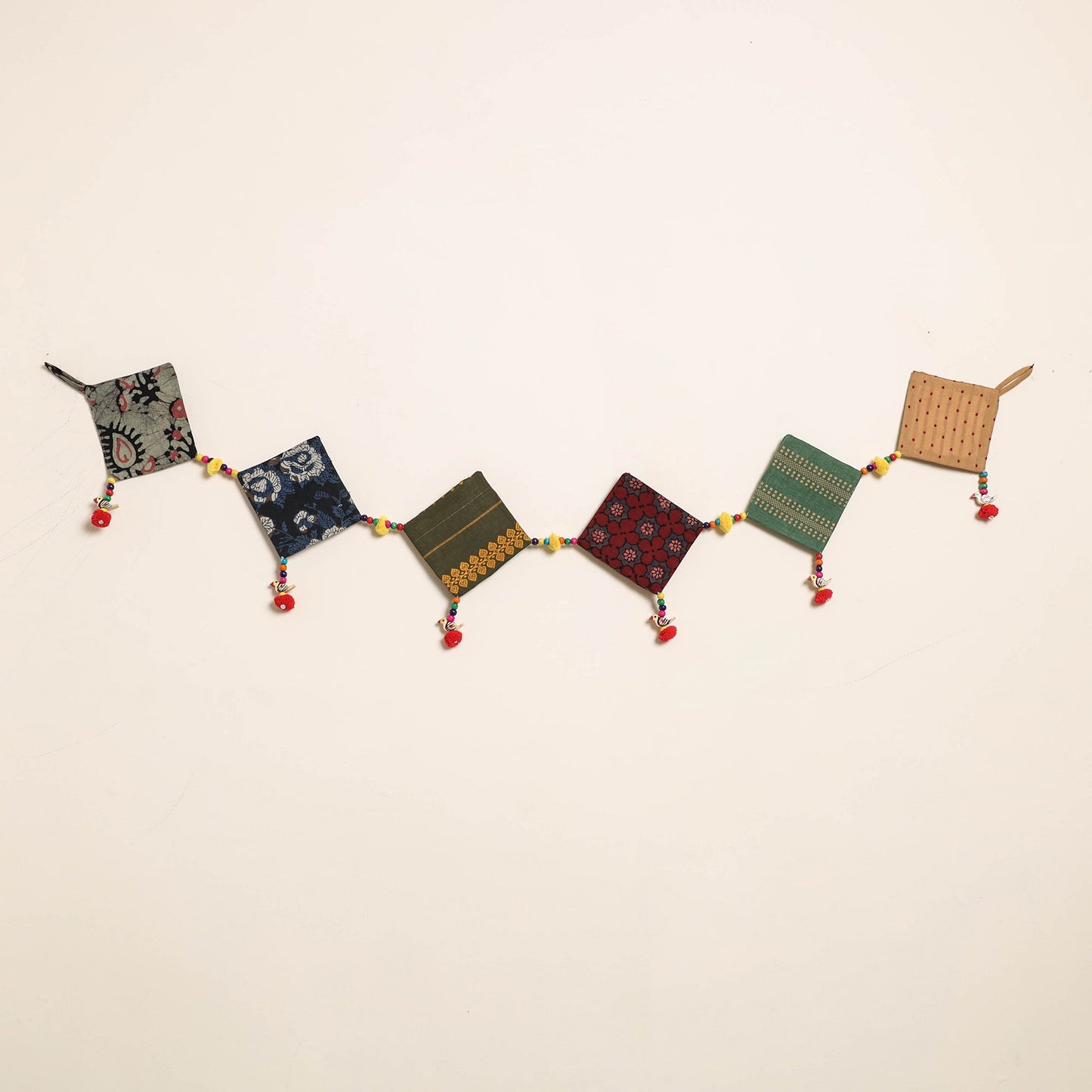 Handmade Bead Work Fabric Toran for Home Decor