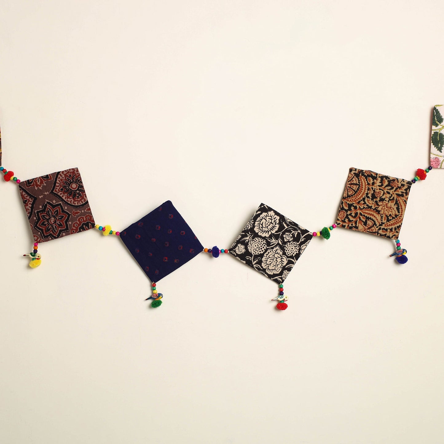 Handmade Bead Work Fabric Toran for Home Decor