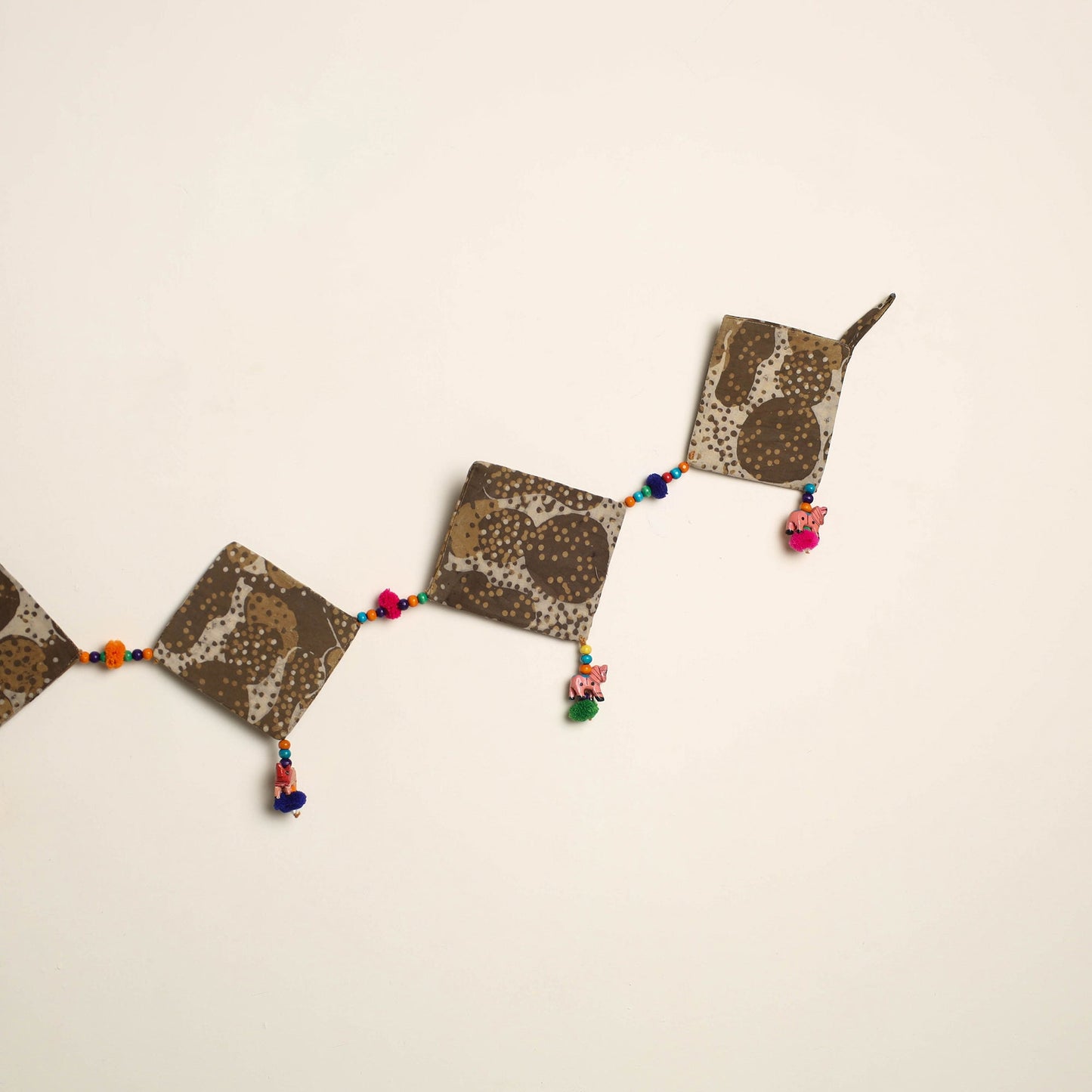 Handmade Bead Work Fabric Toran for Home Decor