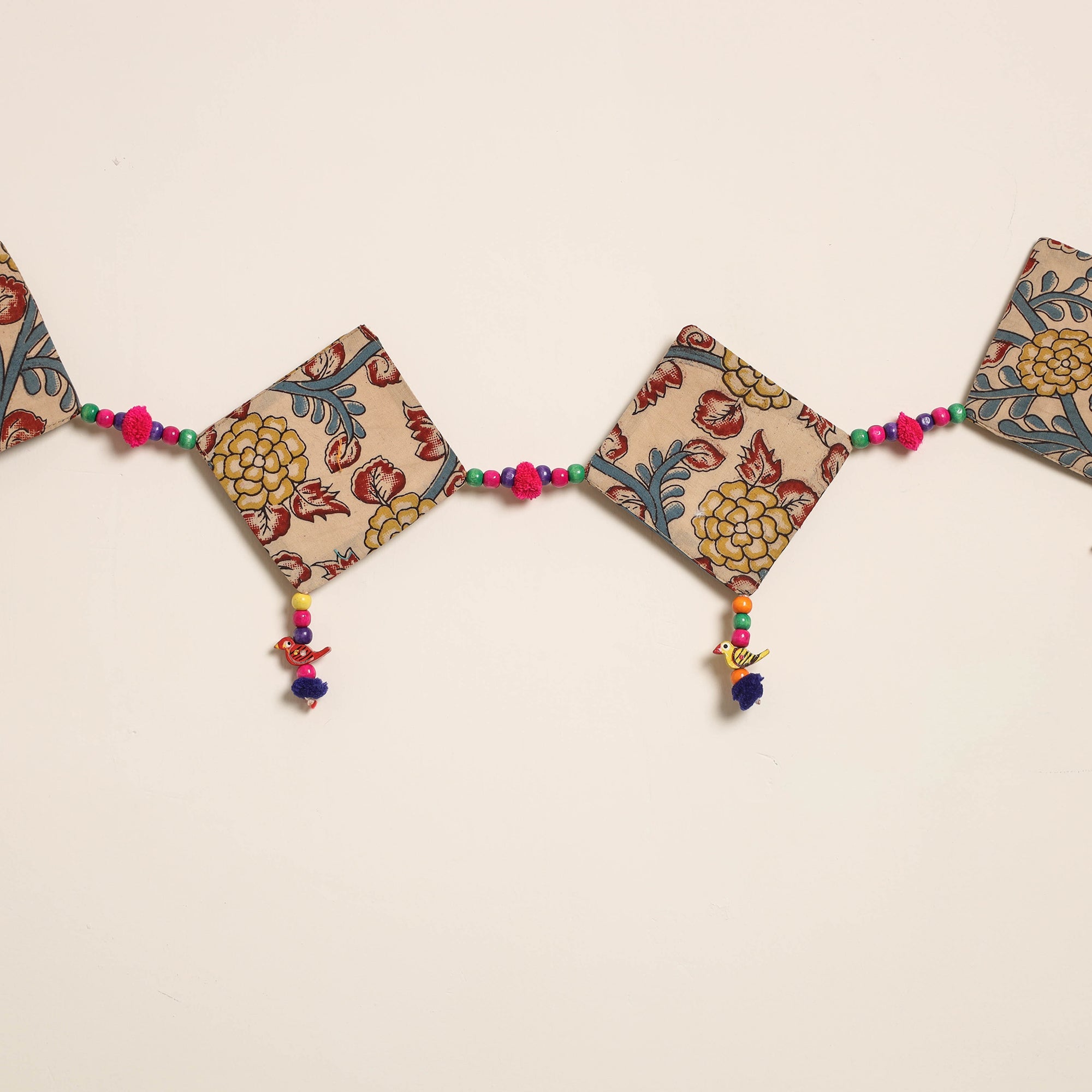 Handmade Bead Work Fabric Toran for Home Decor