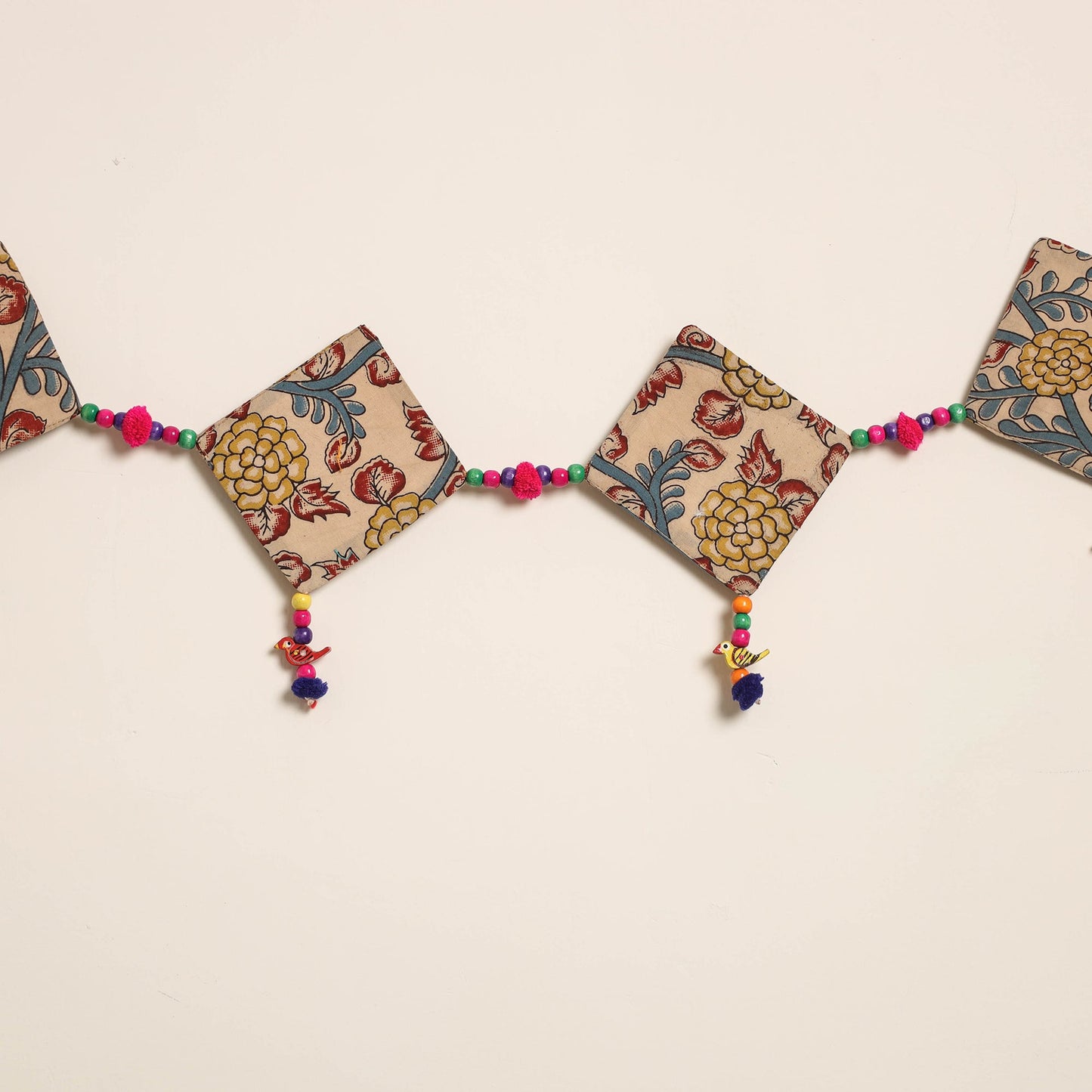 Handmade Bead Work Fabric Toran for Home Decor