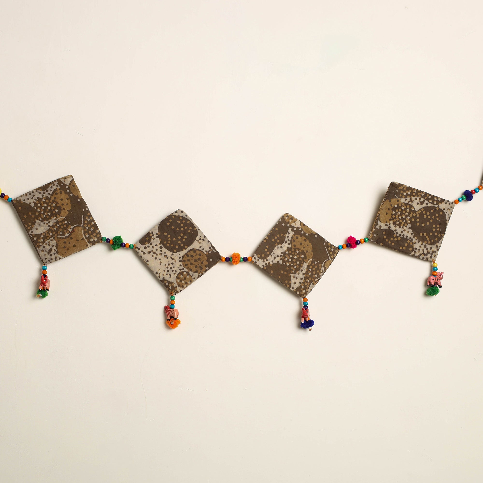 Handmade Bead Work Fabric Toran for Home Decor