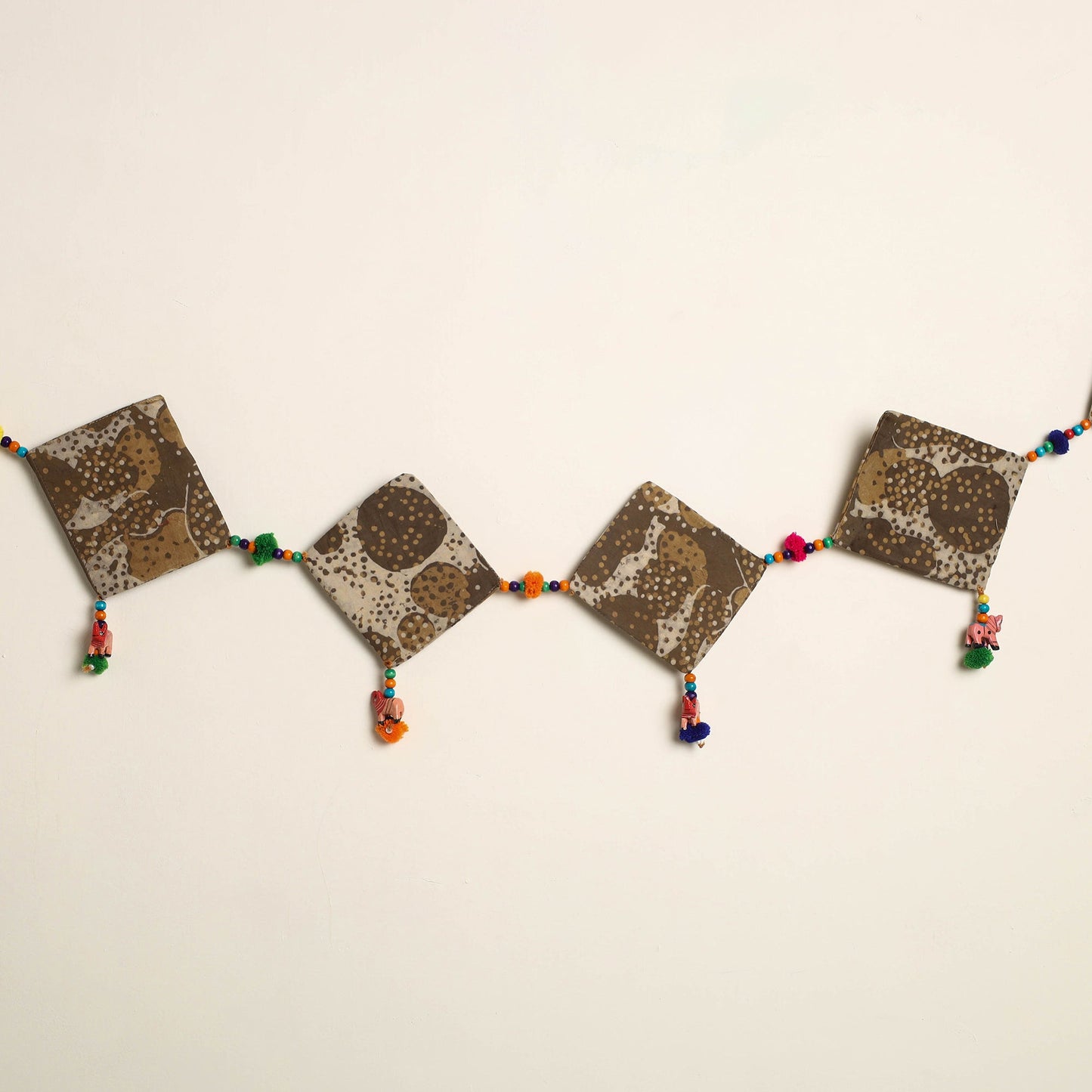 Handmade Bead Work Fabric Toran for Home Decor