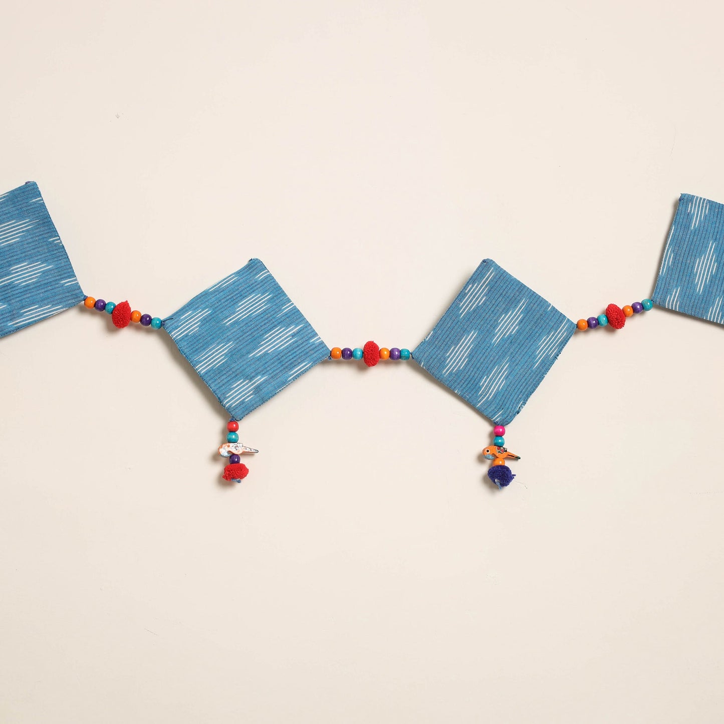 Handmade Bead Work Fabric Toran for Home Decor