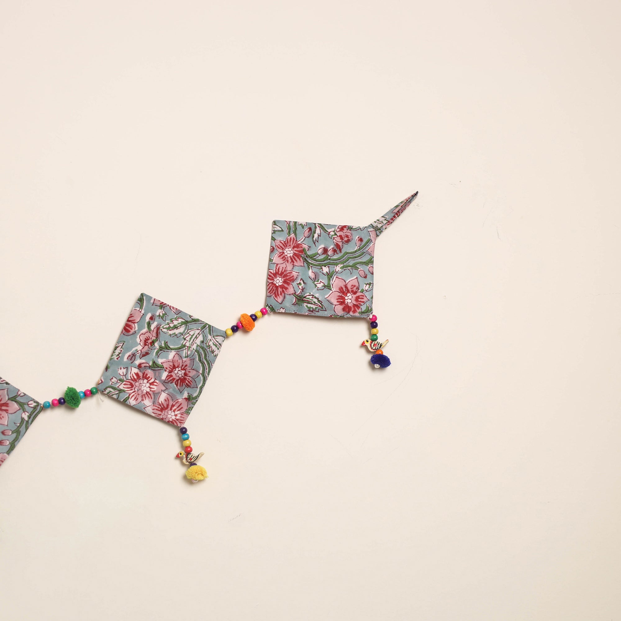 Handmade Bead Work Fabric Toran for Home Decor