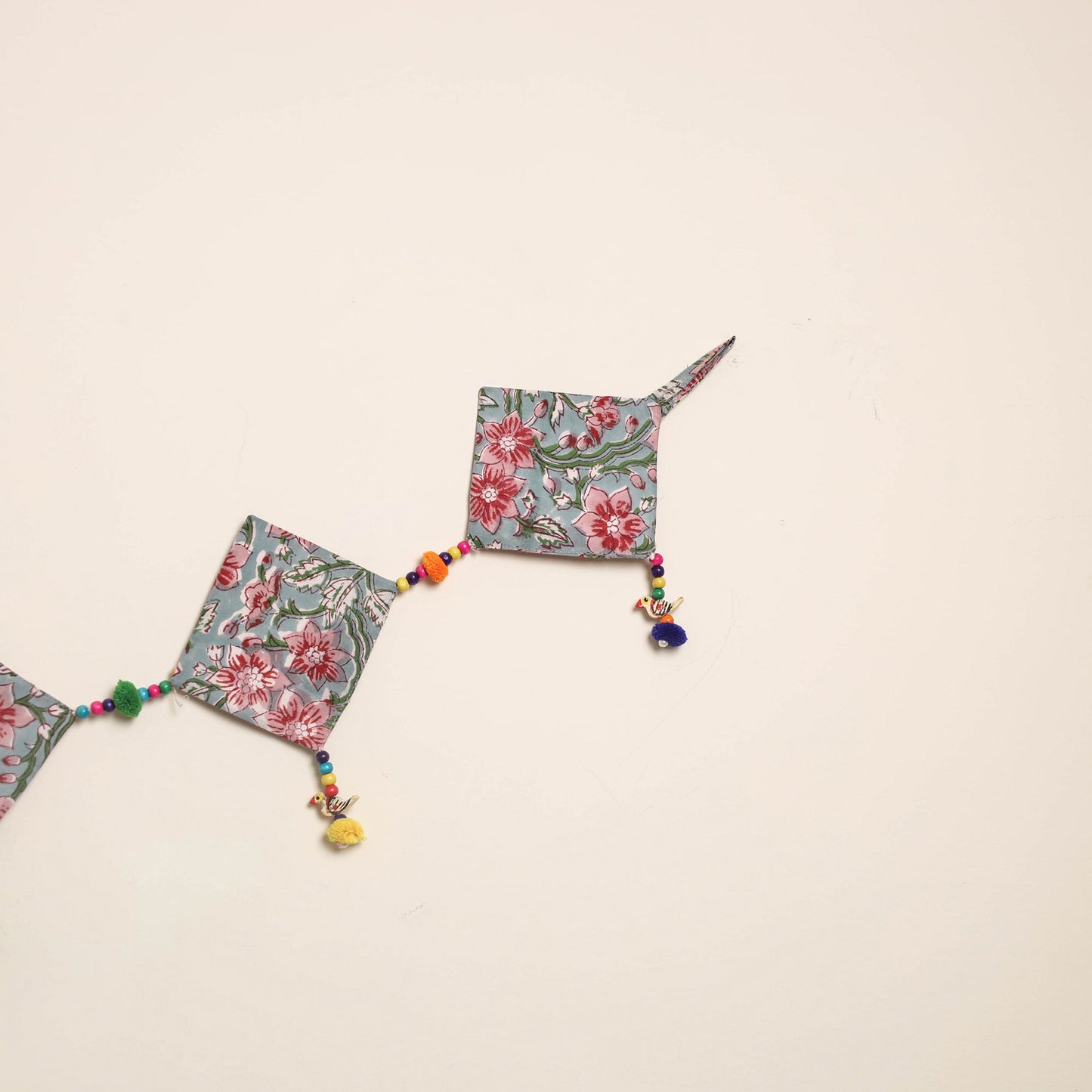 Handmade Bead Work Fabric Toran for Home Decor