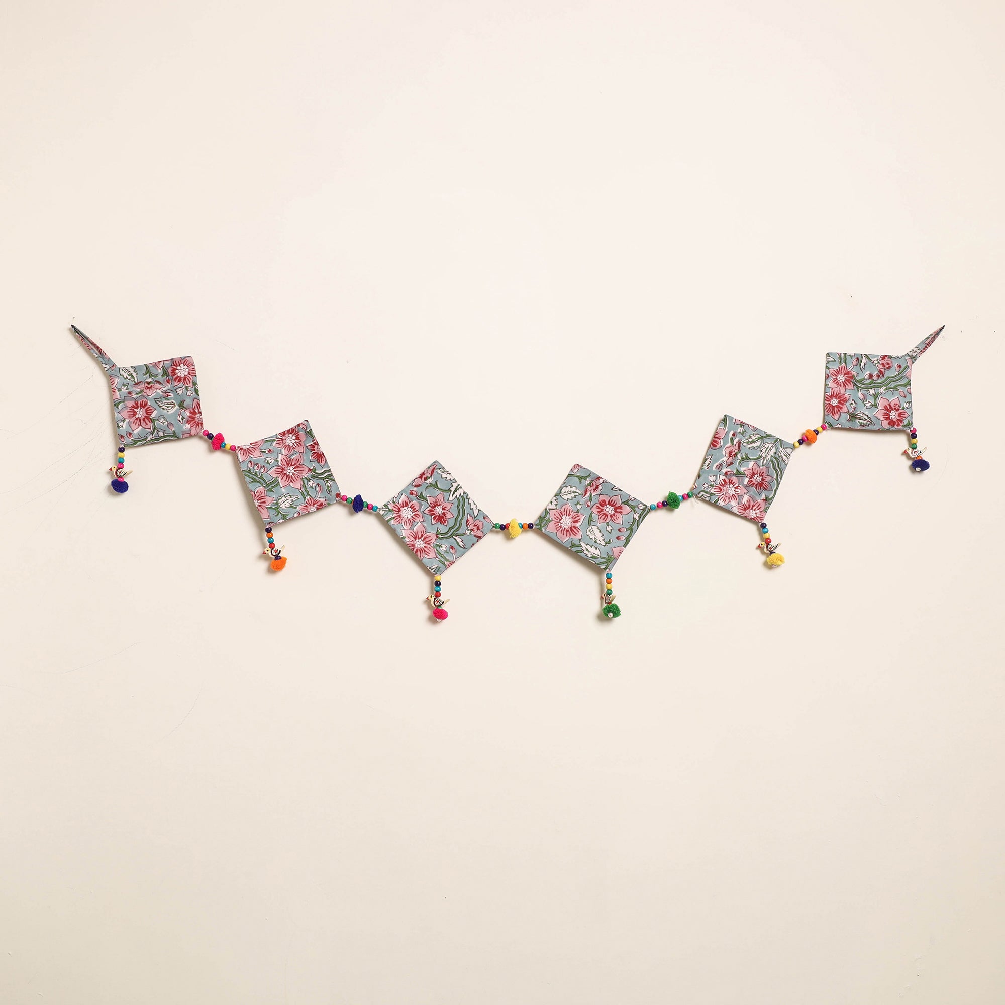 Handmade Bead Work Fabric Toran for Home Decor