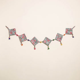 Handmade Bead Work Fabric Toran for Home Decor