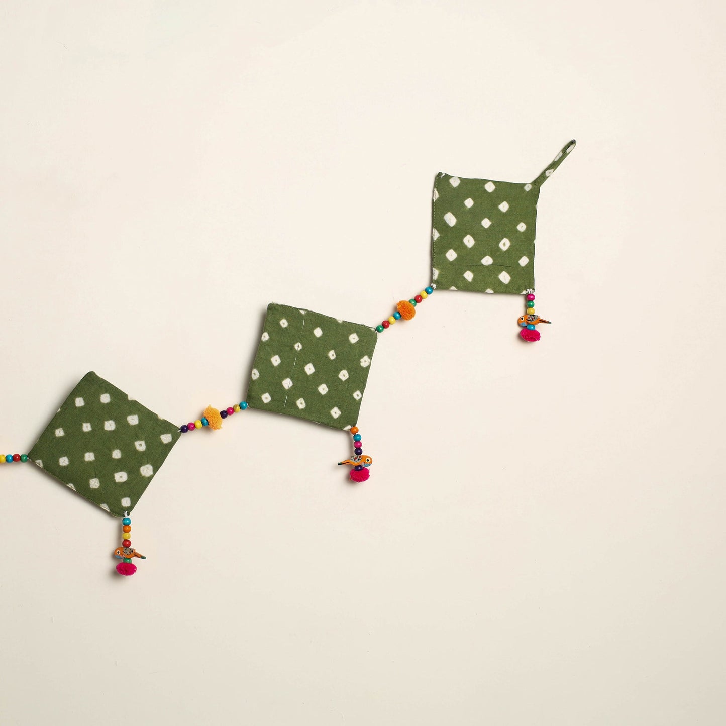 Handmade Bead Work Fabric Toran for Home Decor