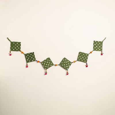 Handmade Bead Work Fabric Toran for Home Decor