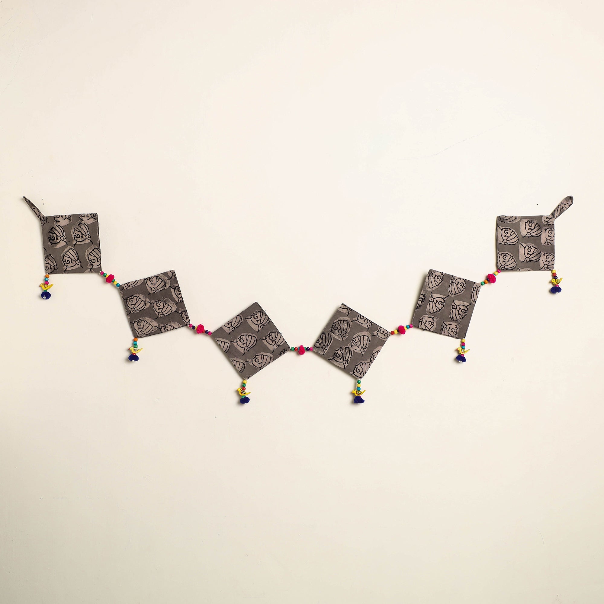 Handmade Bead Work Fabric Toran for Home Decor