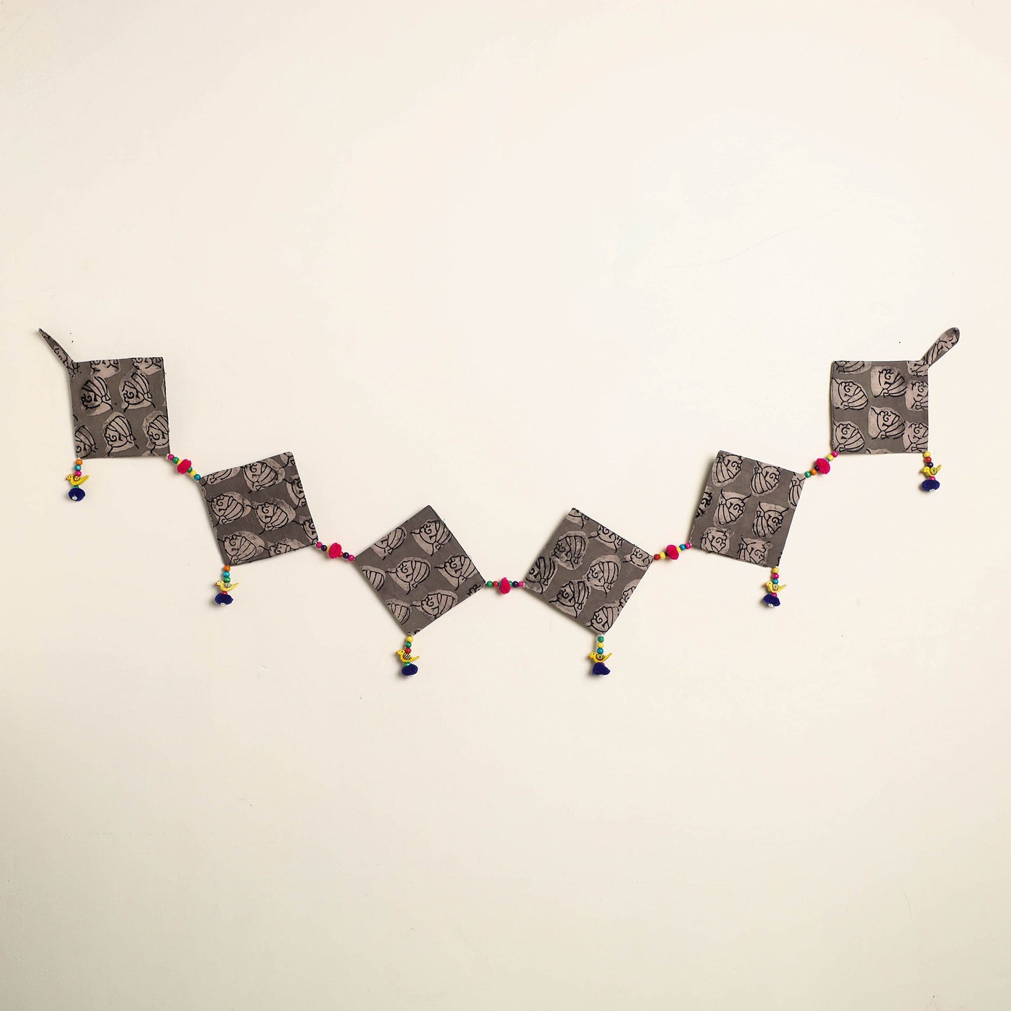 Handmade Bead Work Fabric Toran for Home Decor