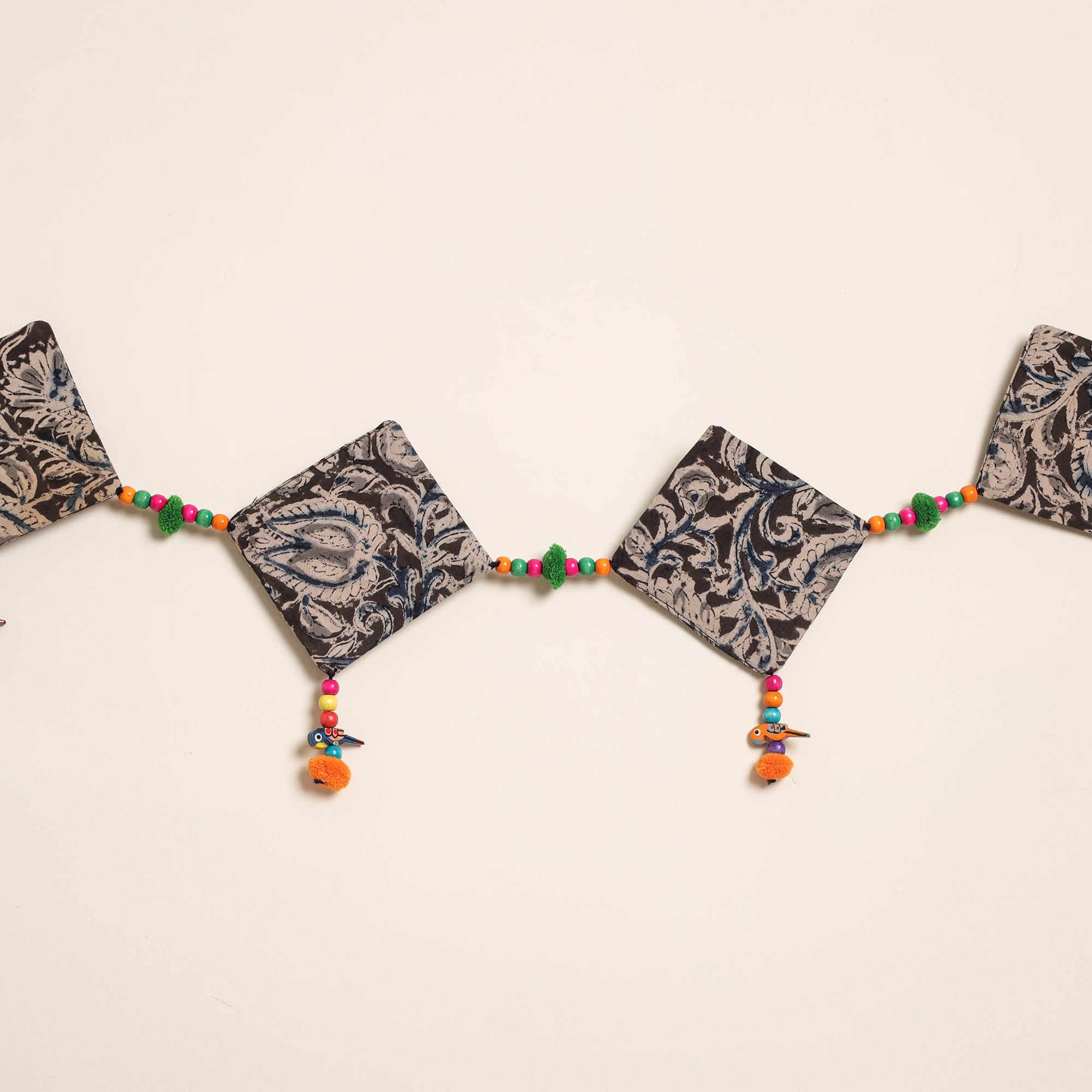 Handmade Bead Work Fabric Toran for Home Decor