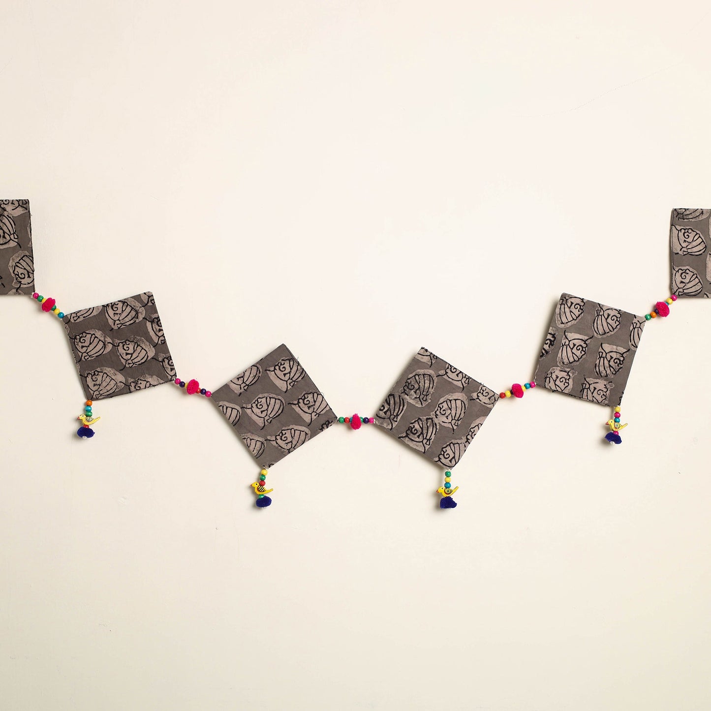 Handmade Bead Work Fabric Toran for Home Decor