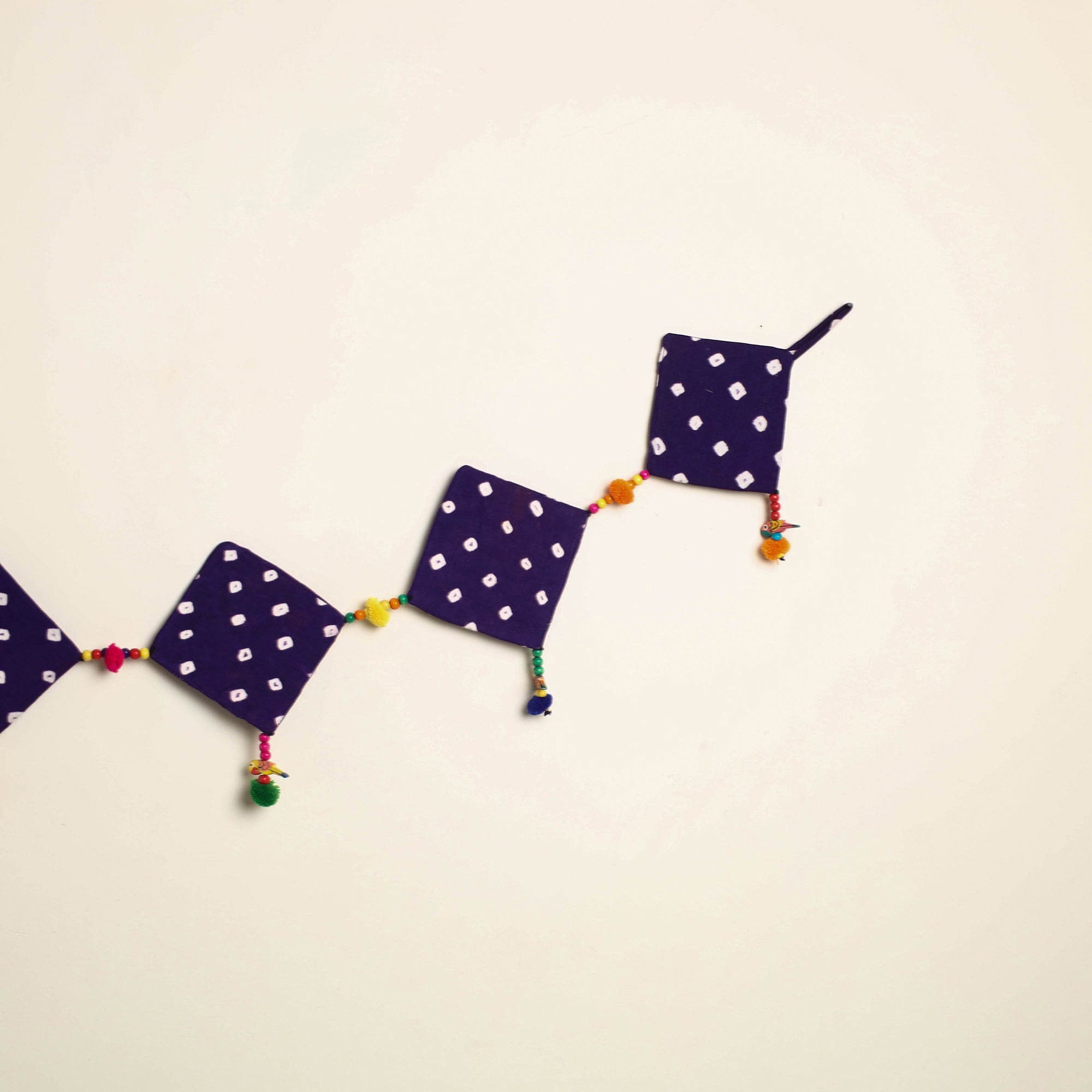 Handmade Bead Work Fabric Toran for Home Decor