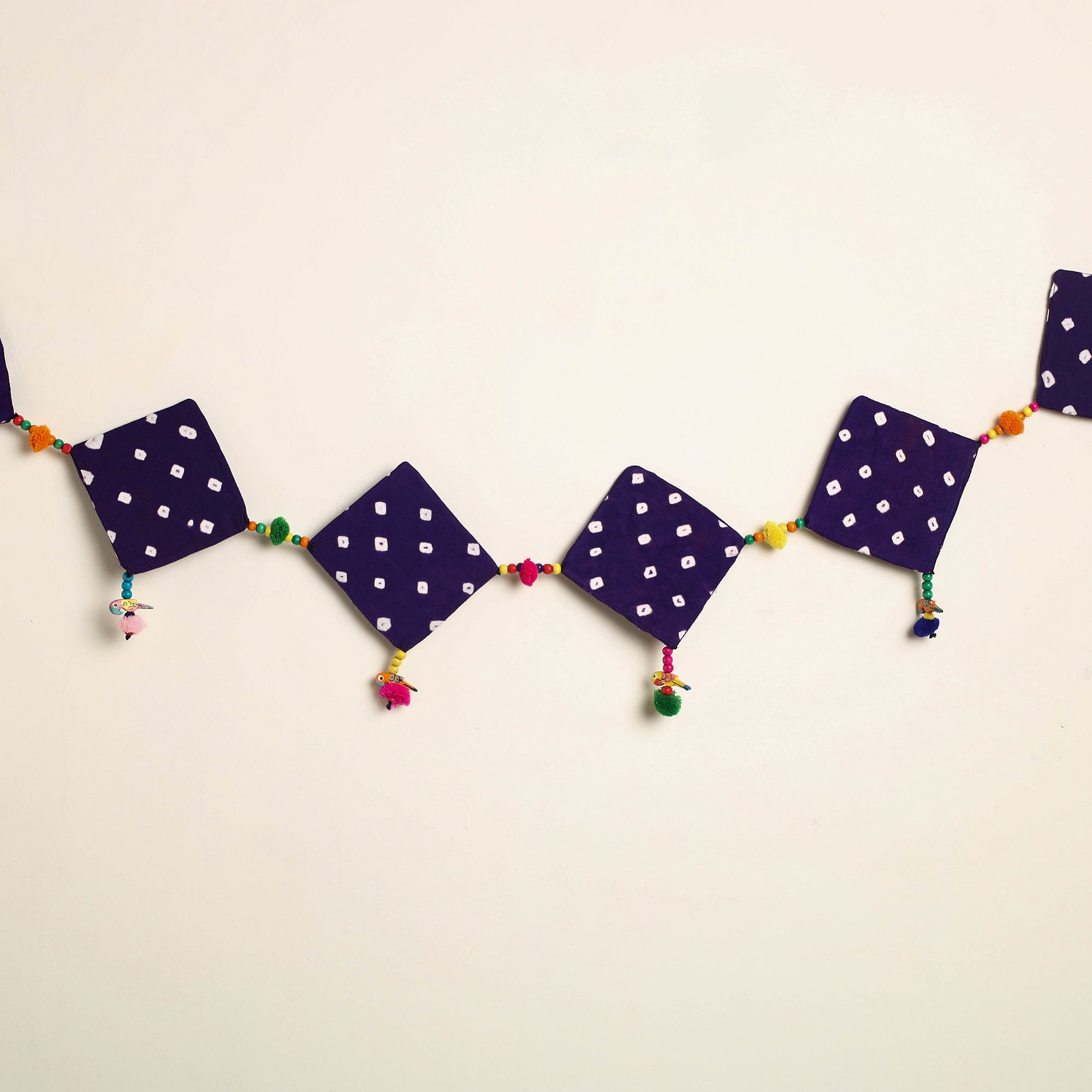 Handmade Bead Work Fabric Toran for Home Decor