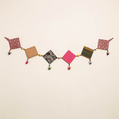 Handmade Bead Work Fabric Toran for Home Decor