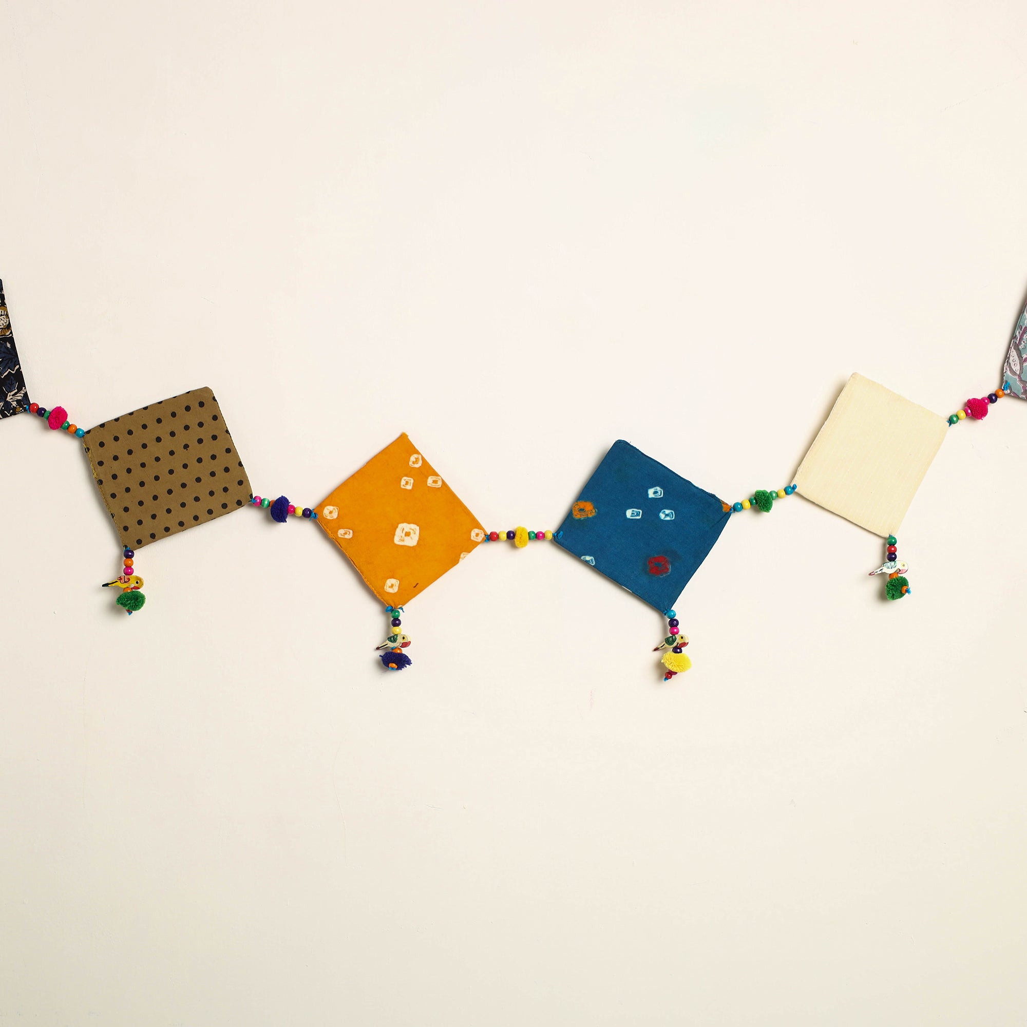 Handmade Bead Work Fabric Toran for Home Decor