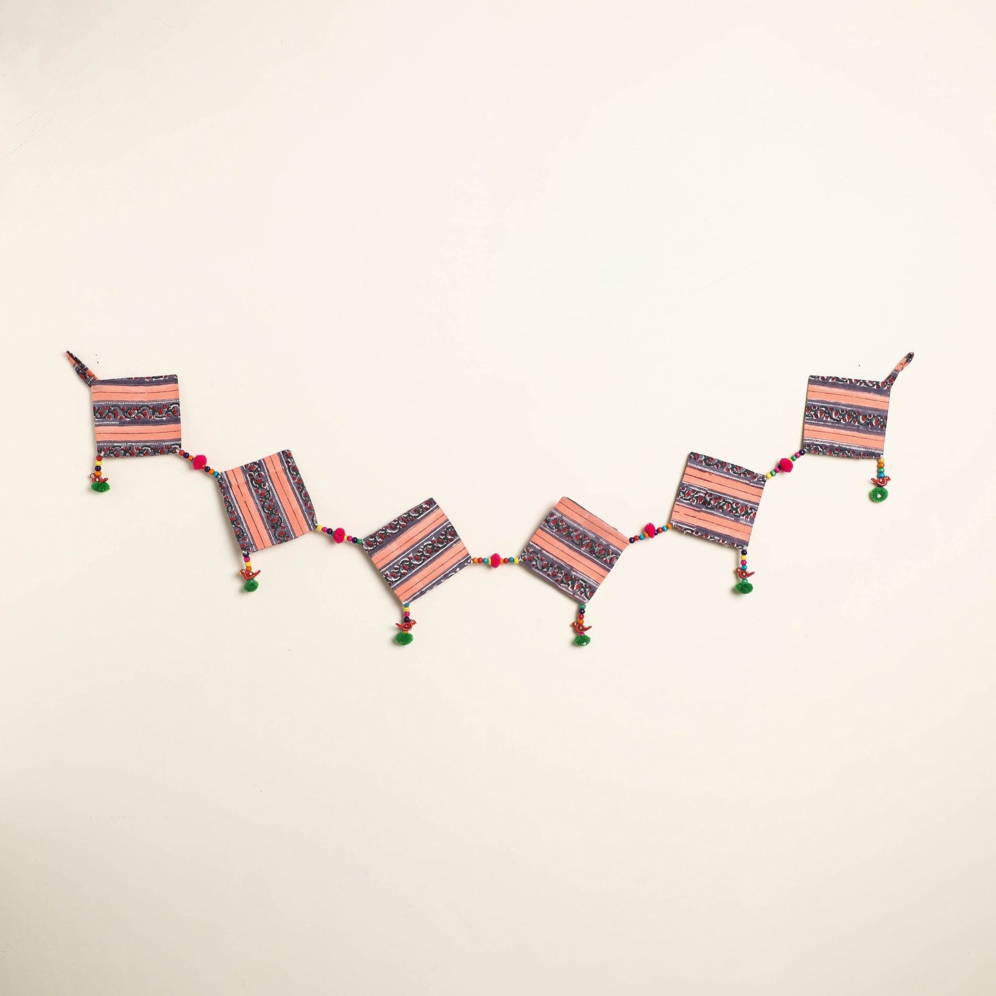 Handmade Bead Work Fabric Toran for Home Decor