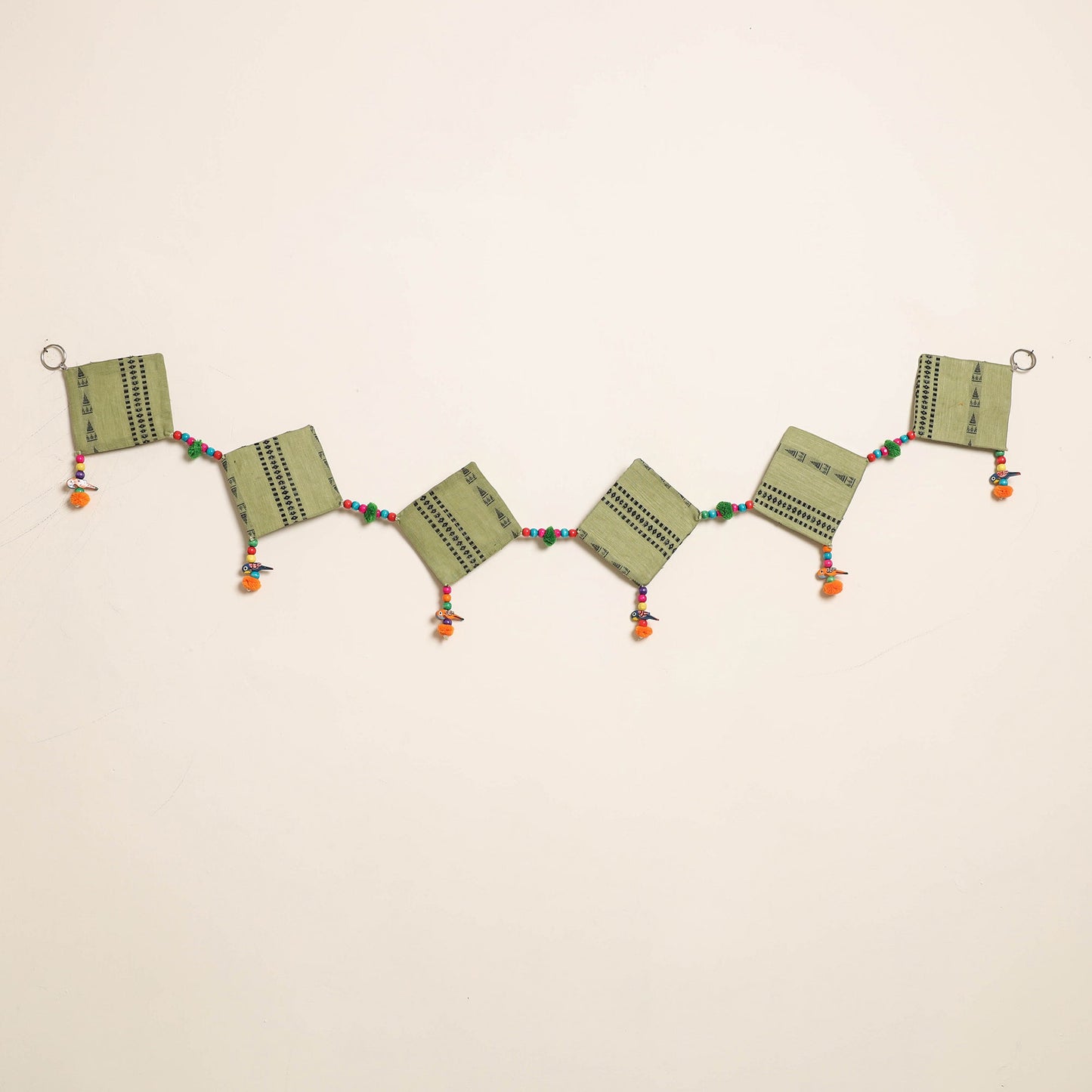 Handmade Bead Work Fabric Toran for Home Decor