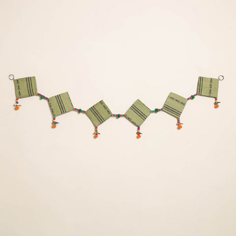 Handmade Bead Work Fabric Toran for Home Decor