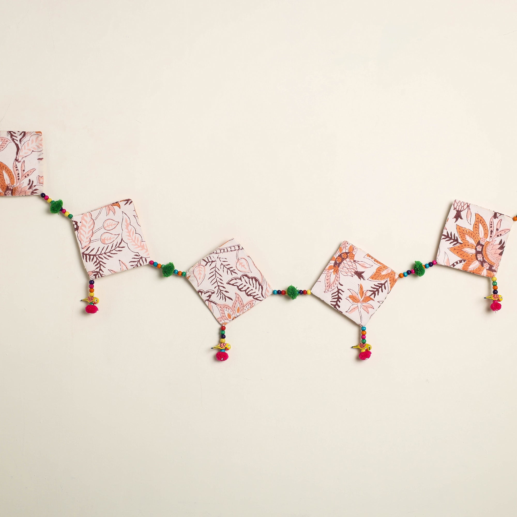 Handmade Bead Work Fabric Toran for Home Decor