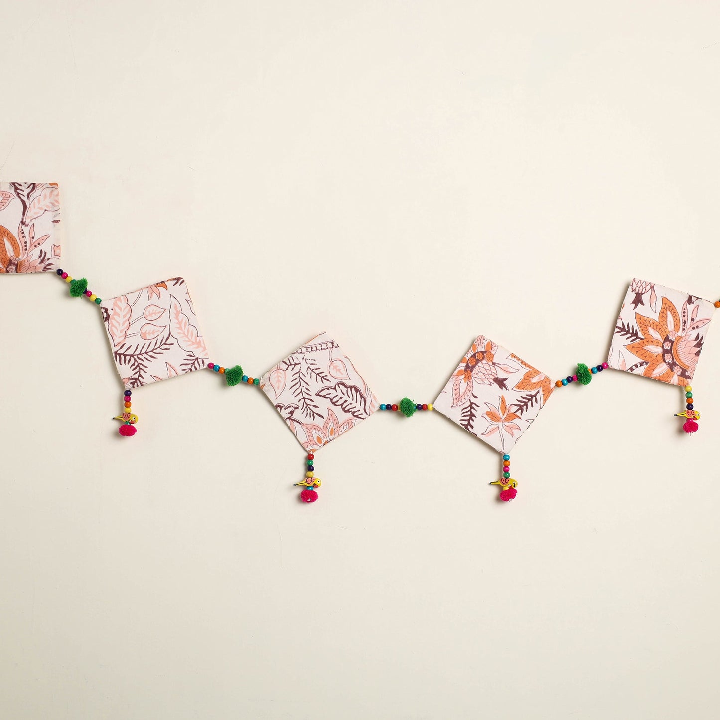 Handmade Bead Work Fabric Toran for Home Decor