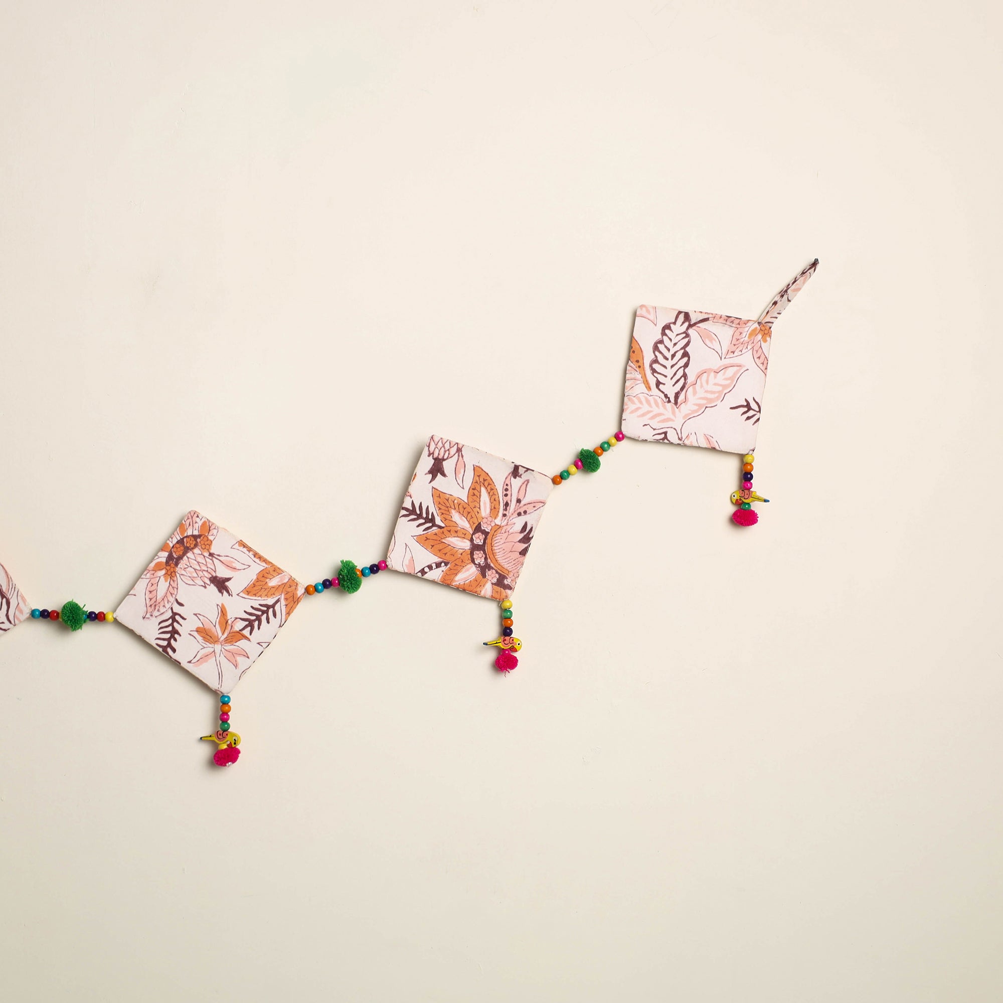 Handmade Bead Work Fabric Toran for Home Decor