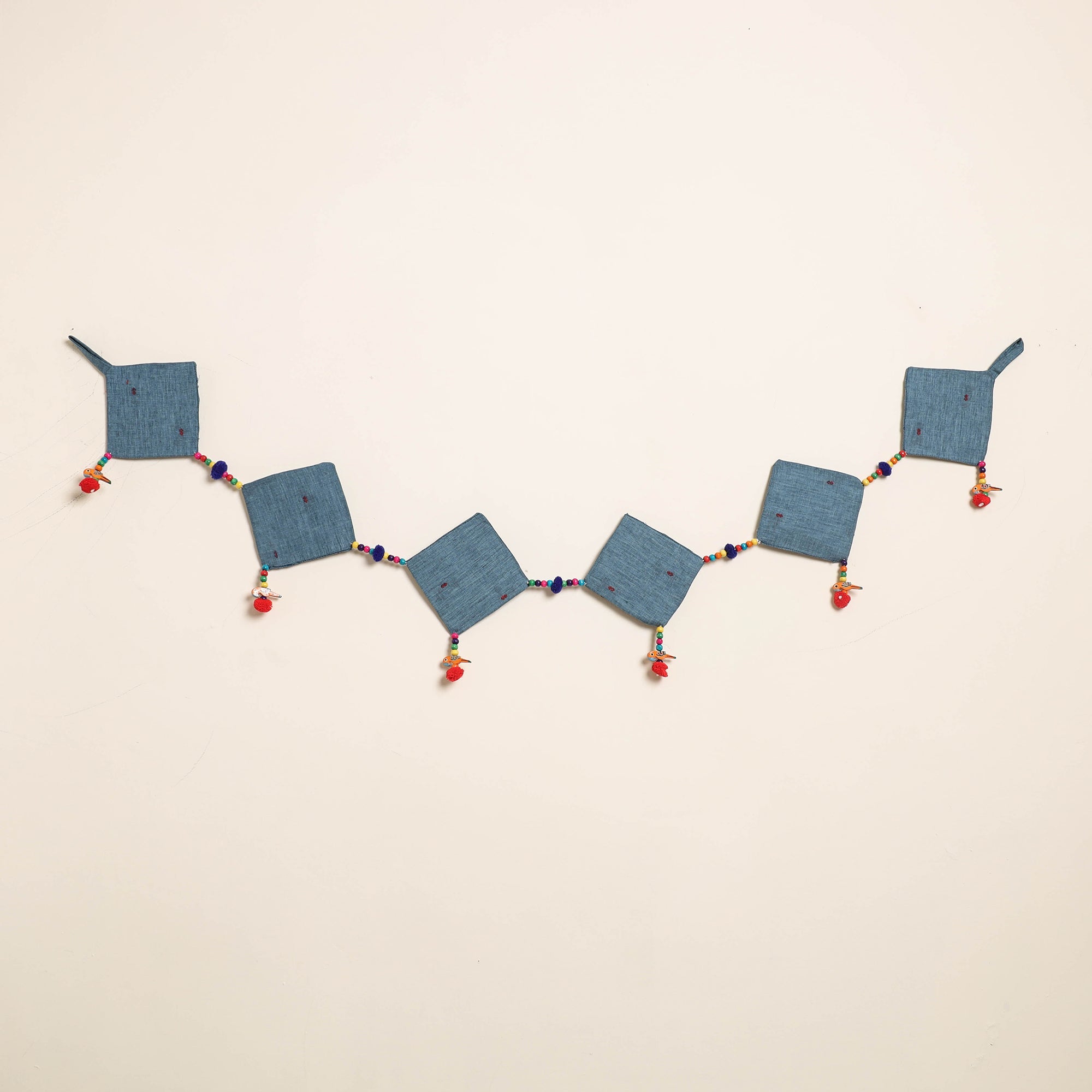 Handmade Bead Work Fabric Toran for Home Decor