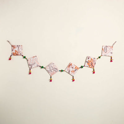 Handmade Bead Work Fabric Toran for Home Decor