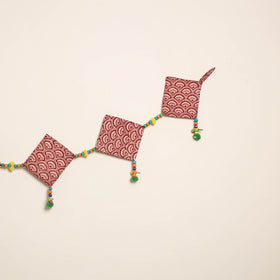 Handmade Bead Work Fabric Toran for Home Decor