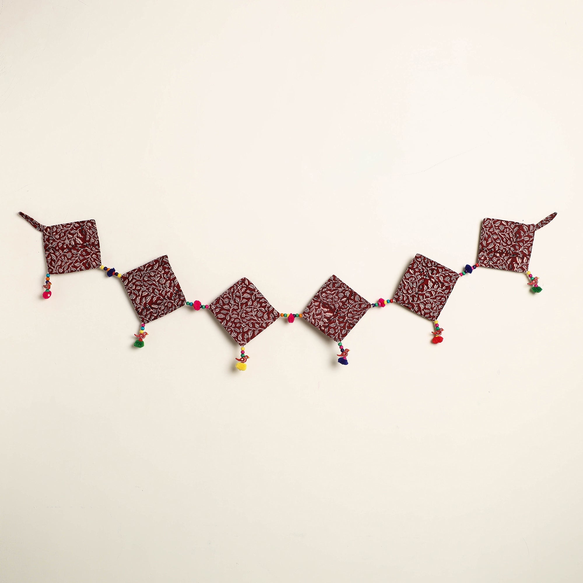 Handmade Bead Work Fabric Toran for Home Decor