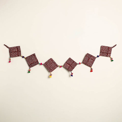 Handmade Bead Work Fabric Toran for Home Decor