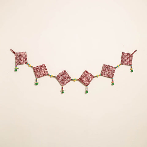 Handmade Bead Work Fabric Toran for Home Decor